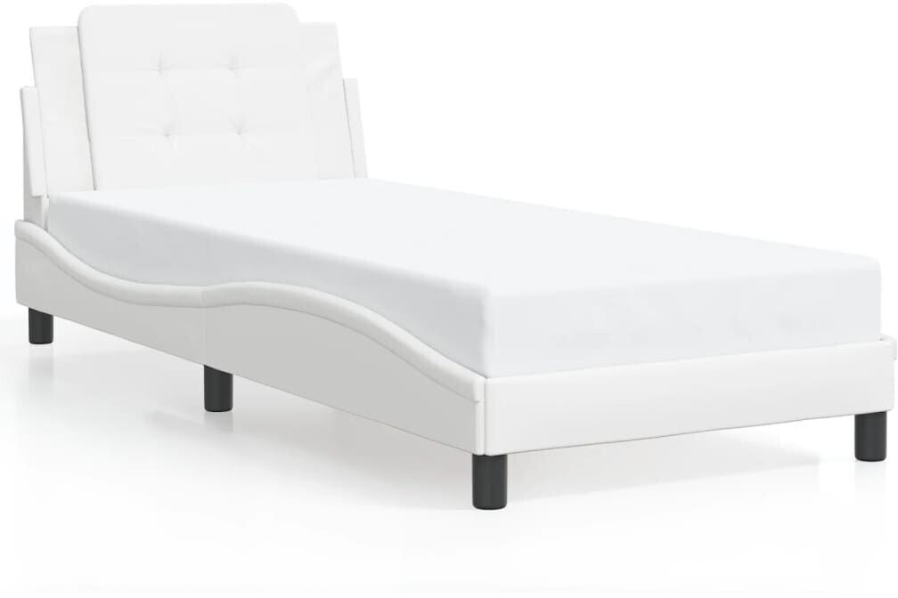 vidaXL Bed frame with LED 80x200cm artificial leather (3214069)