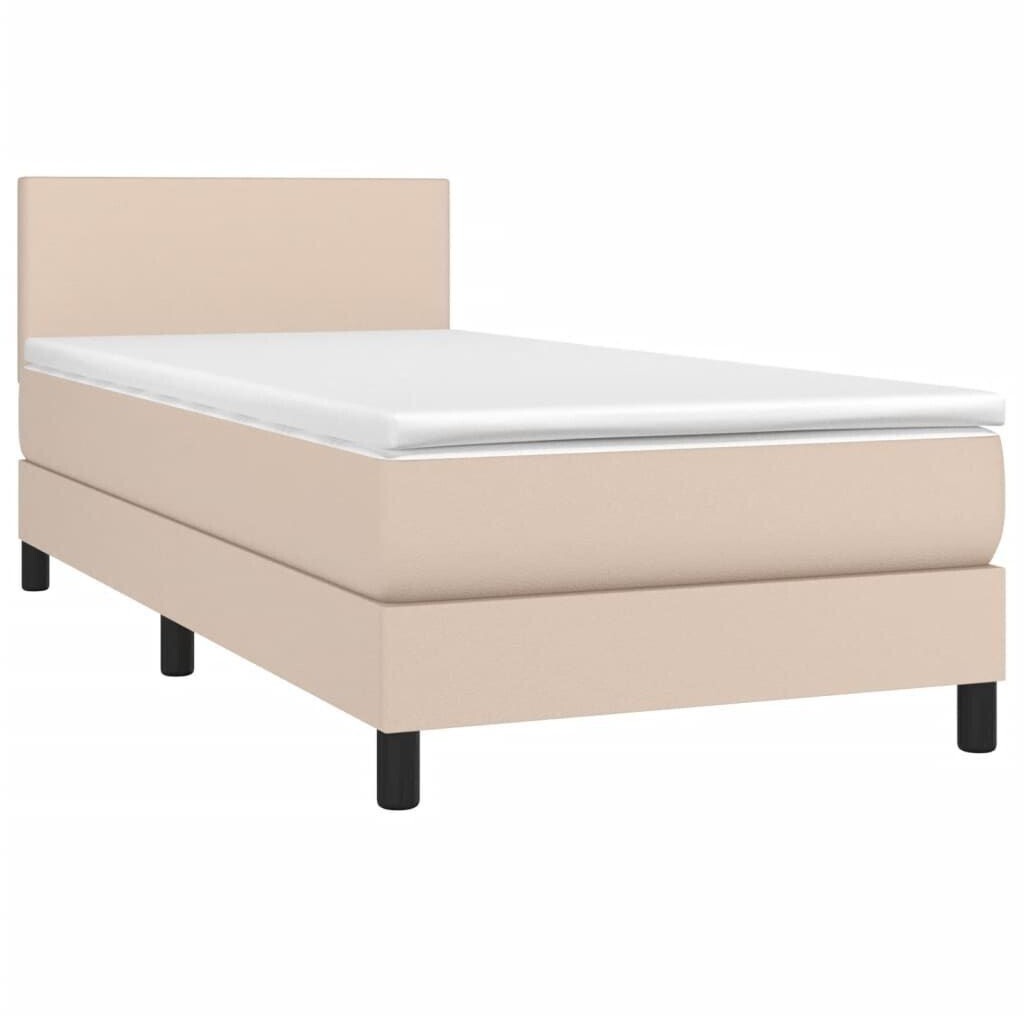 vidaXL Box spring bed with mattress & LED 100x200cm (3134092)