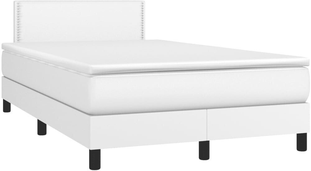 vidaXL Box spring bed with mattress & LED 120x200cm artificial leather (3134154)