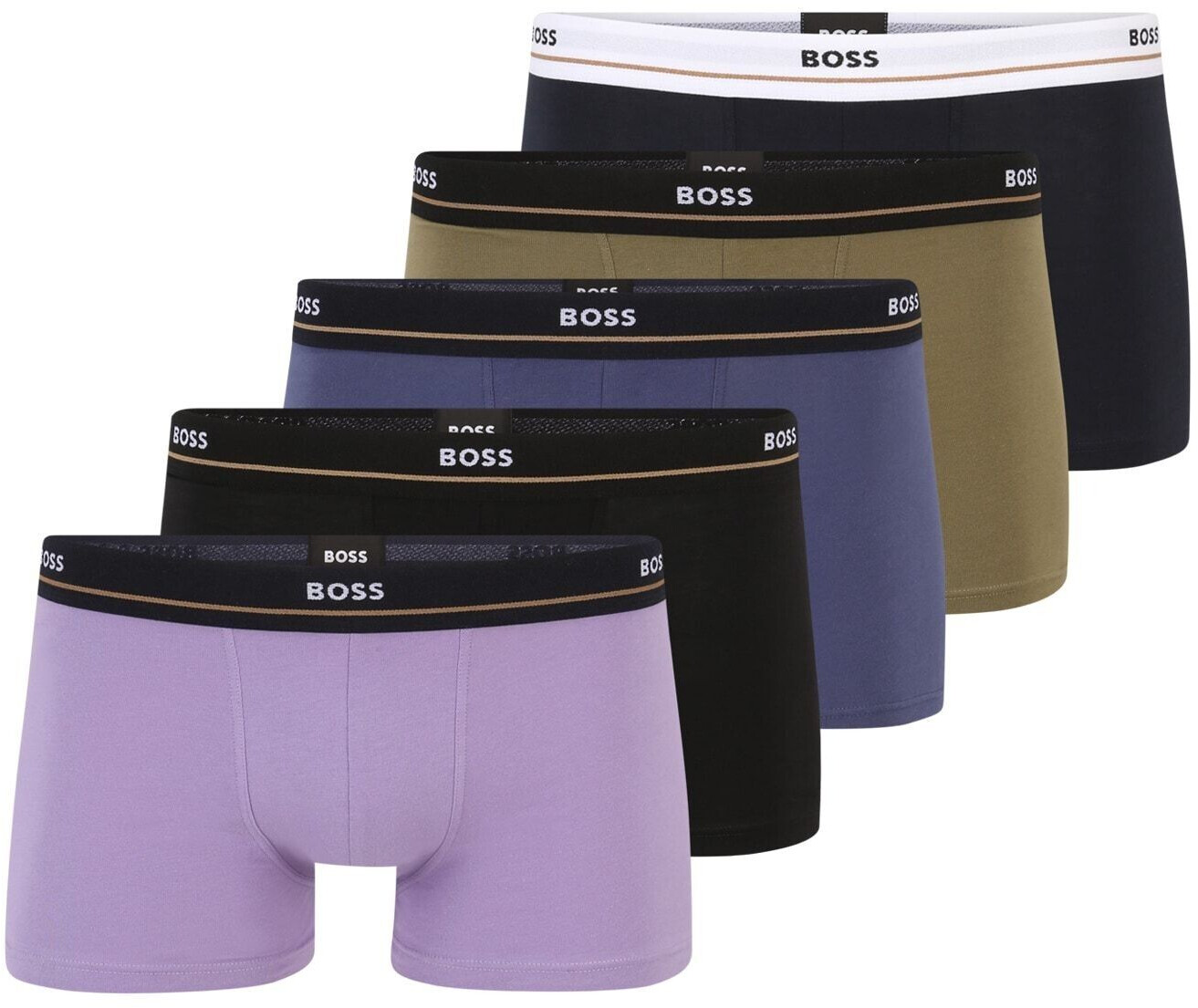Hugo Boss 5-Pack Essential Boxershorts (50517854) blue/black/purple/green