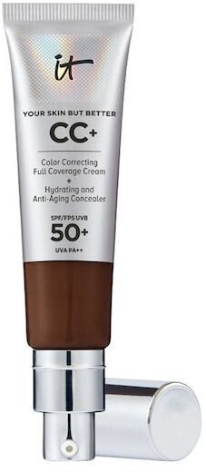IT Cosmetics Your Skin But Better Foundation CC+ Cream LSF 50+ Deep Mocha (32ml)