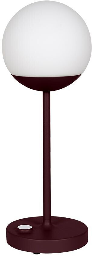 Fermob Mooon! LED table lamp with battery H41/Ø 15cm 3000K/6000K UV-resistant black cherry