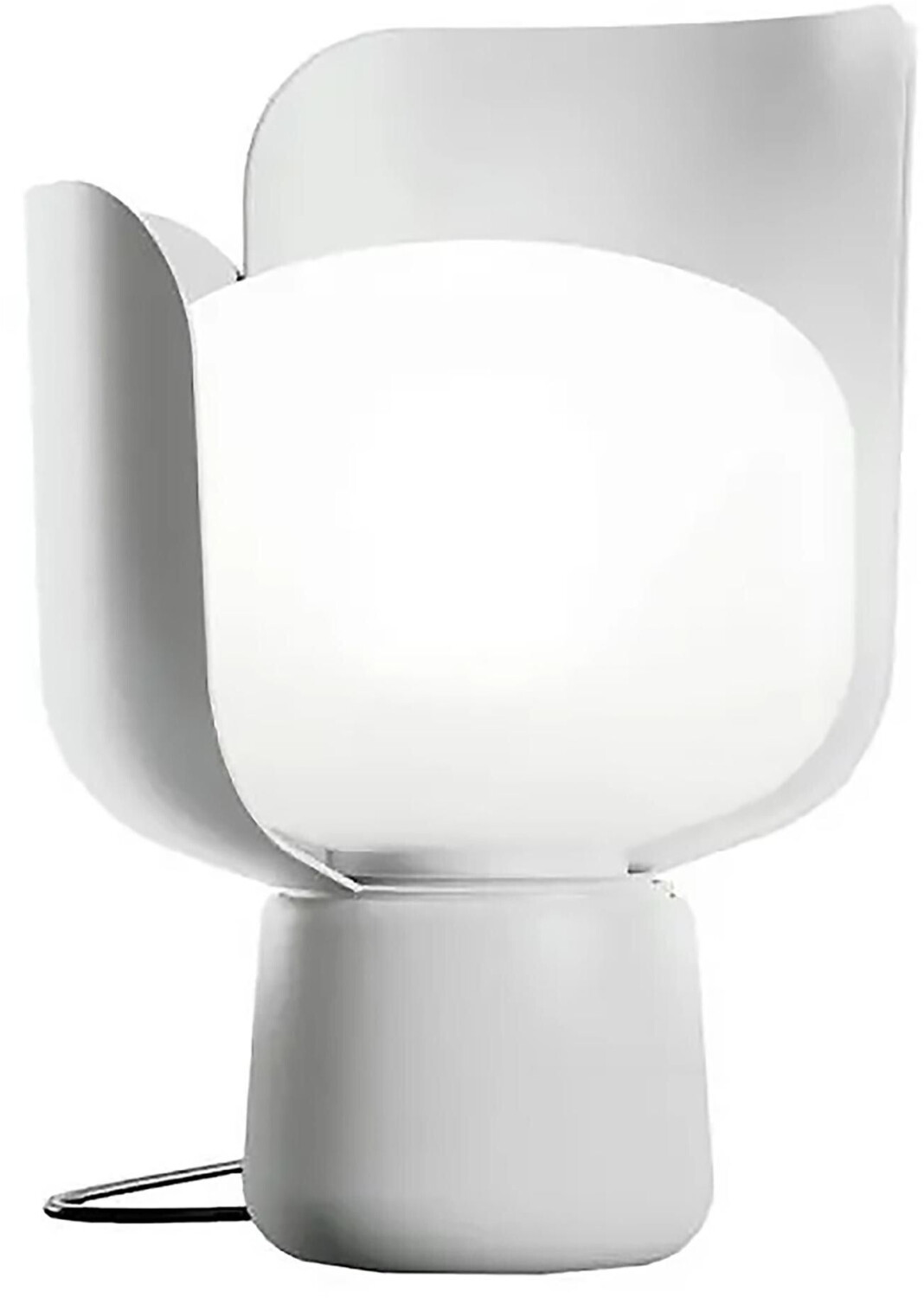 FontanaArte Blom table lamp HxØ 24x15cm aluminum polycarbonate white transparent