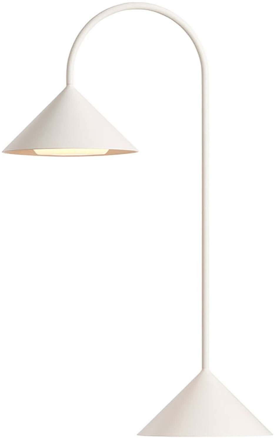 Frandsen Grasp LED battery light portable H 47cm HxØ47x15cm/1xONE white/matt powder coated