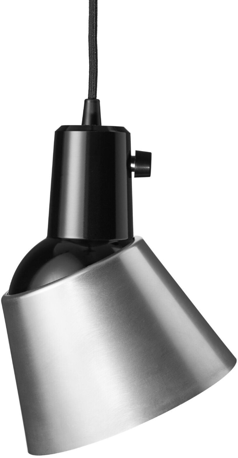MidGard K831 pendant light aluminum, black HxØ24x18cm/socket E27