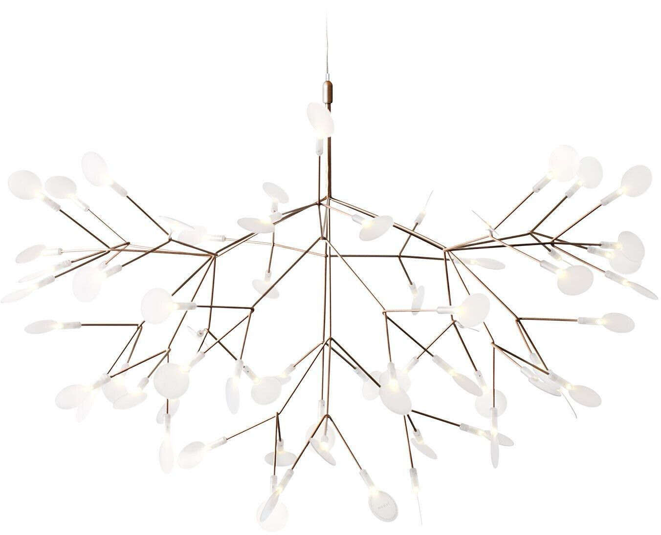 Moooi Heracleum IlI Large LED pendant light copper/transparent/63 LEDs/16W/1687lm/2600K