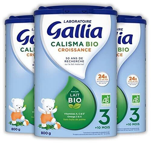 Gallia Calisma Croissance 3 Bio (3 x 800 g)