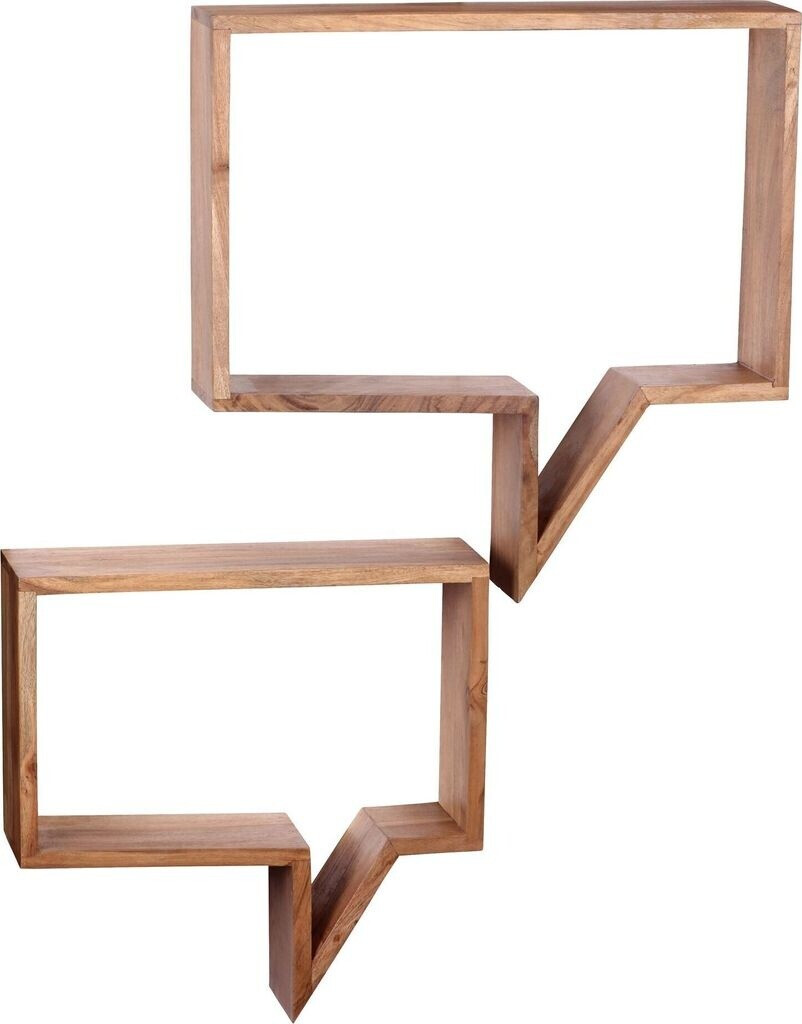 Mid.you Wandregalset Akazie massiv 50x49x13 cm