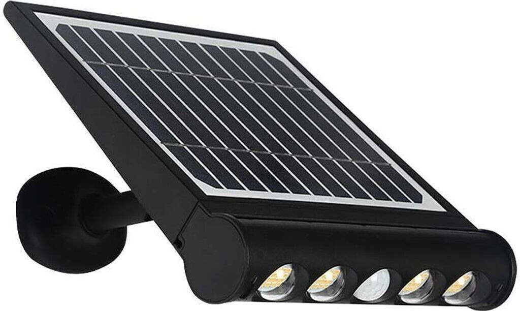 V-TAC LED solar wall light with sensor LED/8W/3.7V IP65 4000K