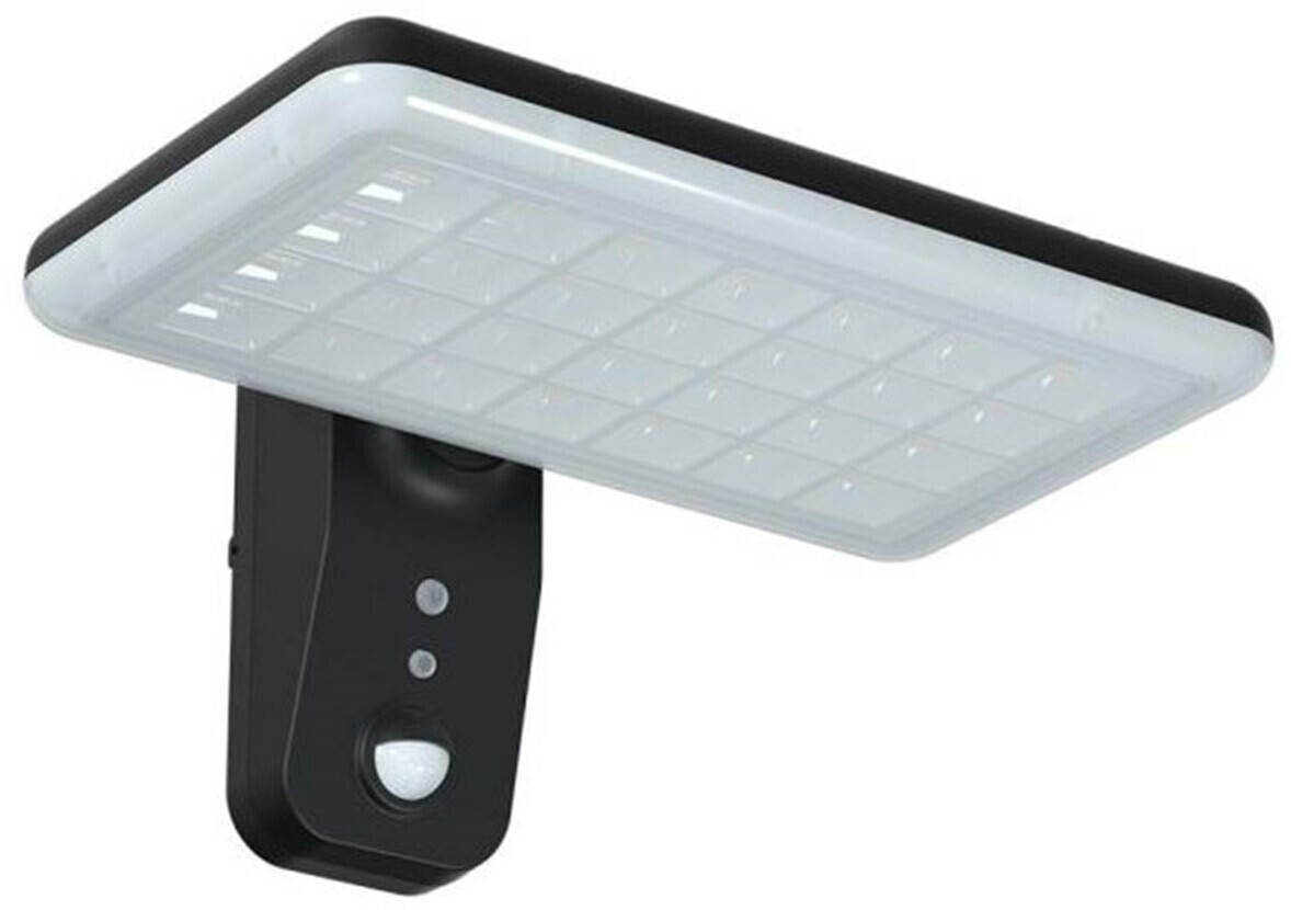 V-TAC LED solar wall light with sensor LED/15W/3.2V 4000K/6000K IP65 black