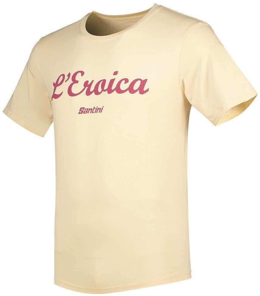 Santini Eroica Official Short Sleeve (ER499COTLECAPPUCCINO-CP) beige/white