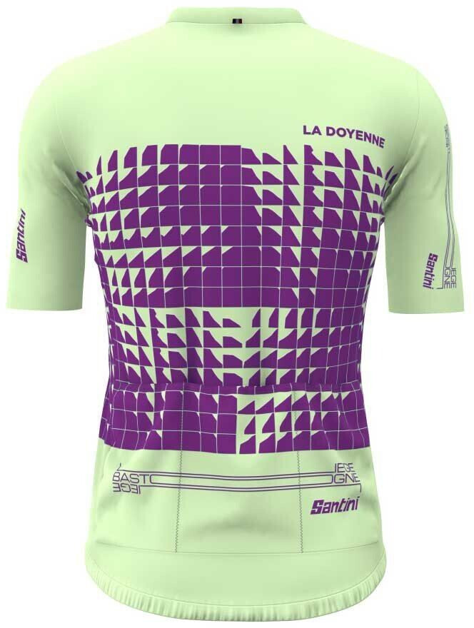 Santini Liege Bastogne Short Sleeve (RE94075C24LBL-PRINT) violet