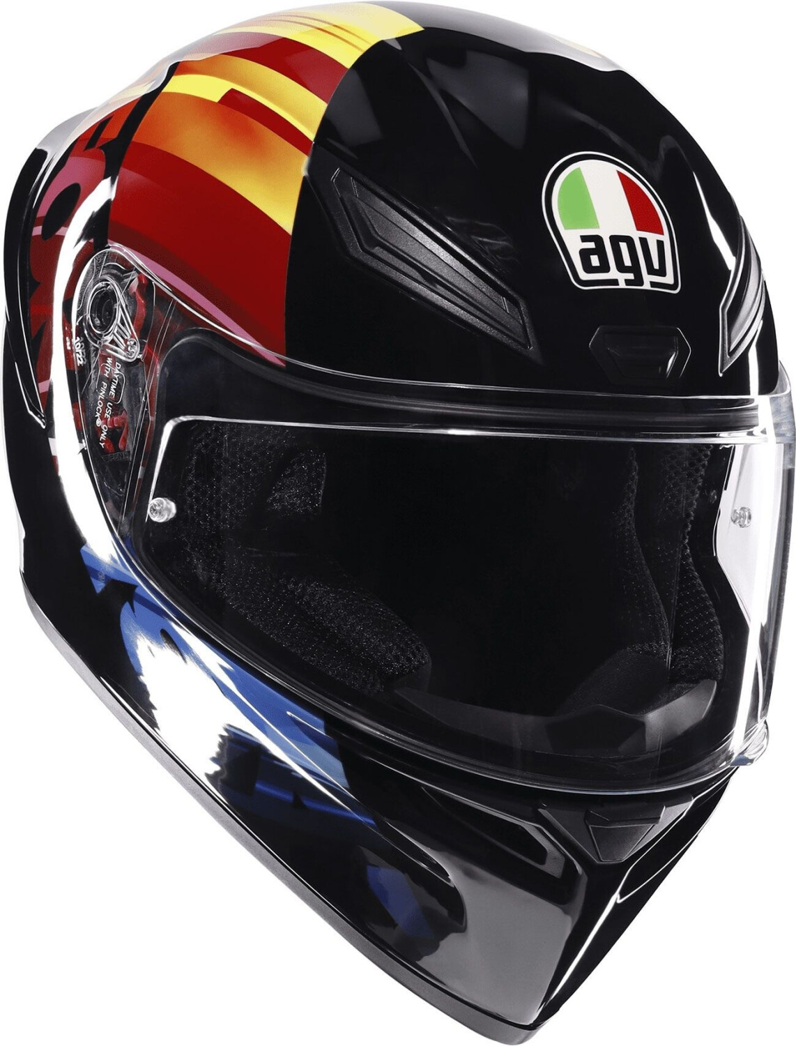 AGV K-1 S Pulse noir/rouge/jaune