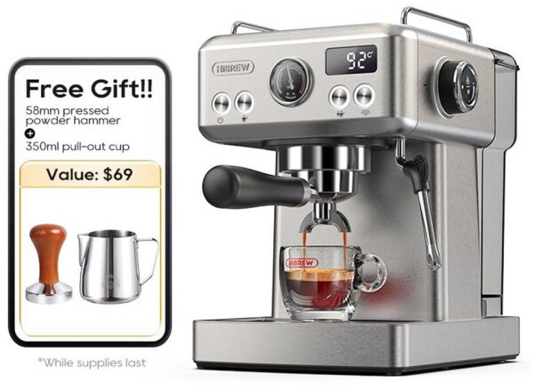 Hibrew H10A Silber Espressomaschine, Bild 2