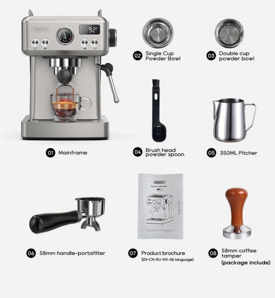 Hibrew H10A Silber Espressomaschine, Bild 11