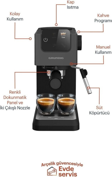 Grundig KSM 4330 Siebträgermaschine Schwarz, Bild 8
