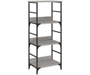 vidaXL Bücherregal Grau Sonoma 50x33x117,5 cm (835272)