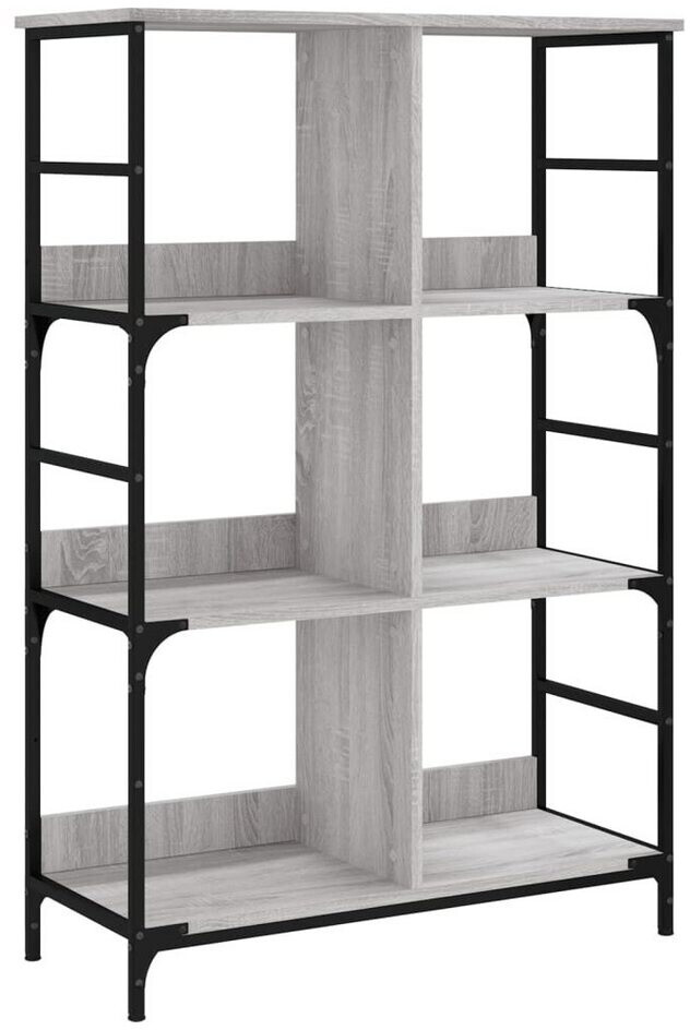 vidaXL Bücherregal Grau Sonoma 78,5x33x117,5 cm (835252)
