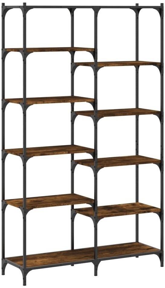 vidaXL Bücherregal Räuchereiche 100x32x170 cm und Eisen (832790)