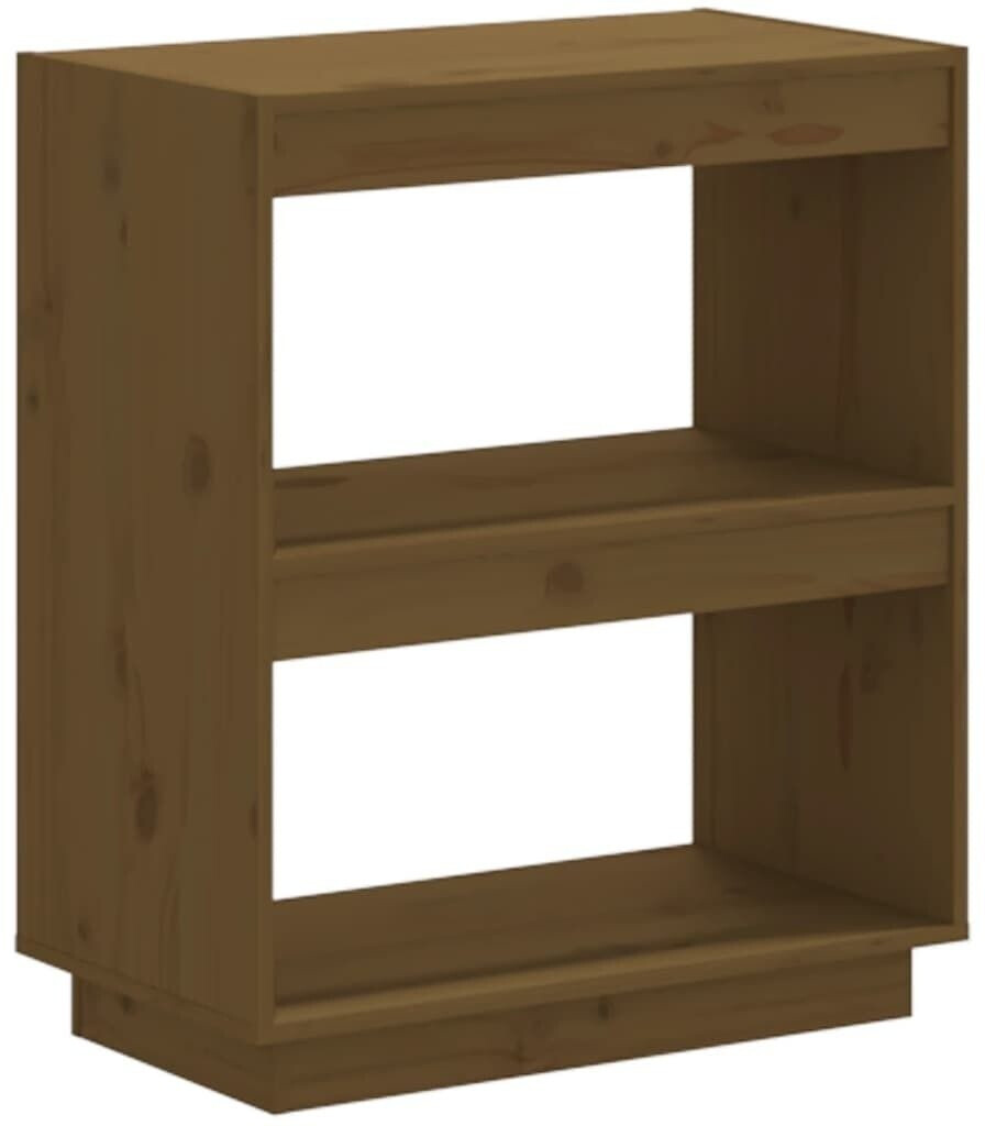 vidaXL Bücherregal Honigbraun 60x35x71 cm Massivholz Kiefer (810862)