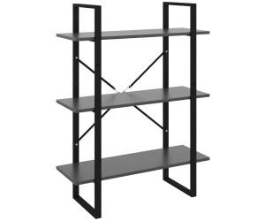 vidaXL Bücherregal Grau 80x30x105 cm (806529)