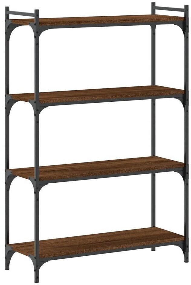 vidaXL Bücherregal 4 Böden Braun Eiche-Optik 80x30x120cm (837676)