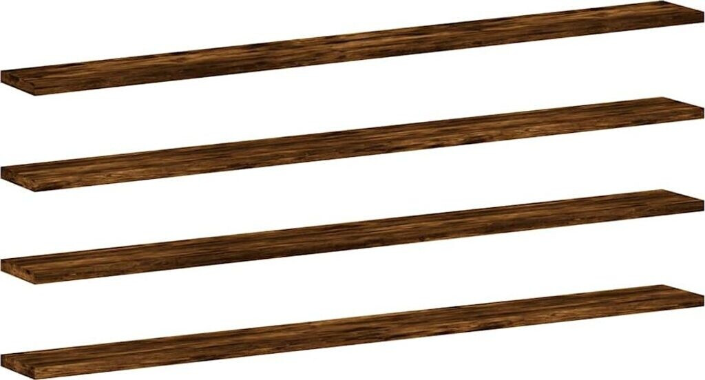vidaXL Wandregale 4 Stk. Räuchereiche 100x10x1,5 cm (838285)