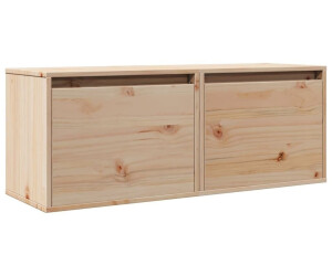 vidaXL Wandschränke 2 Stk. 45x30x35 cm Massivholz Kiefer (813436)