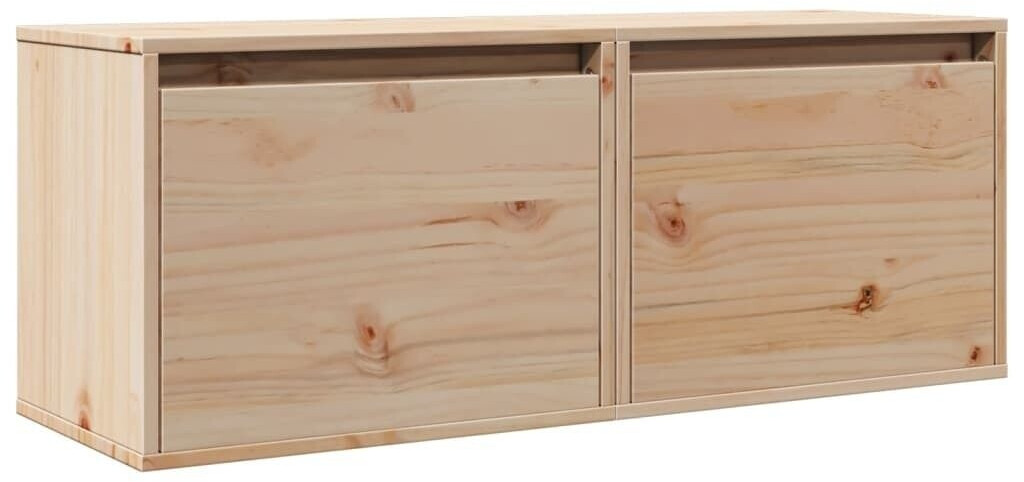 vidaXL Wandschränke 2 Stk. 45x30x35 cm Massivholz Kiefer (813436)