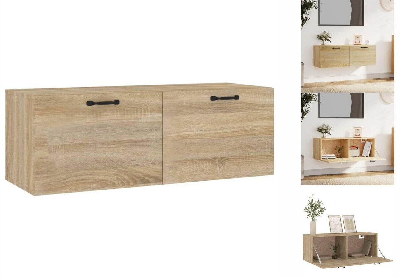vidaXL Wandschrank Sonoma-Eiche 100x36,5x35 cm (812954)