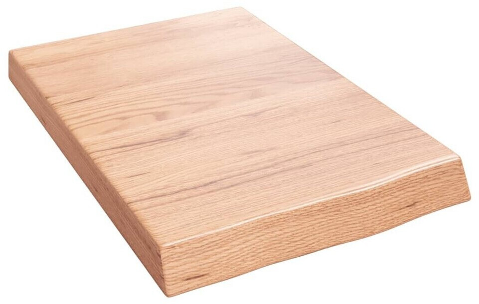 vidaXL Wandregal Hellbraun 40x60x(2-6) cm Massivholz Eiche Behandelt (363637)