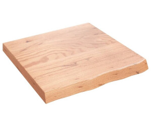 vidaXL Wandregal Hellbraun 60x60x(2-6) cm Massivholz Eiche Behandelt (363655)