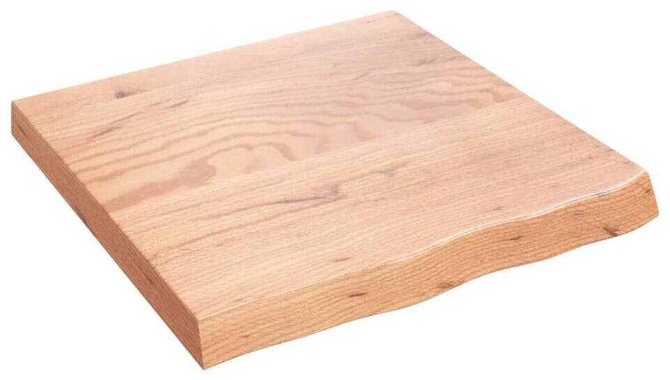 vidaXL Wandregal Hellbraun 60x60x(2-6) cm Massivholz Eiche Behandelt (363655)