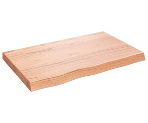 vidaXL Wandregal Hellbraun 80x50x(2-6) cm Massivholz Eiche Behandelt (363670)