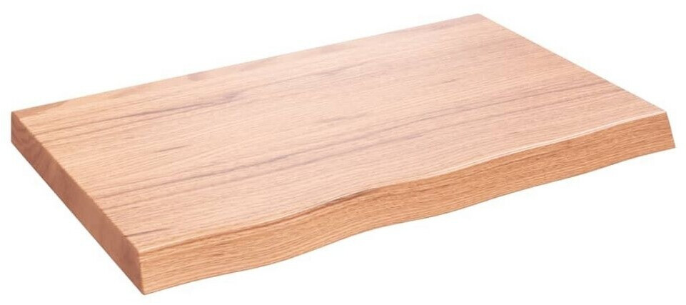 vidaXL Wandregal Hellbraun 80x50x(2-6) cm Massivholz Eiche Behandelt (363670)