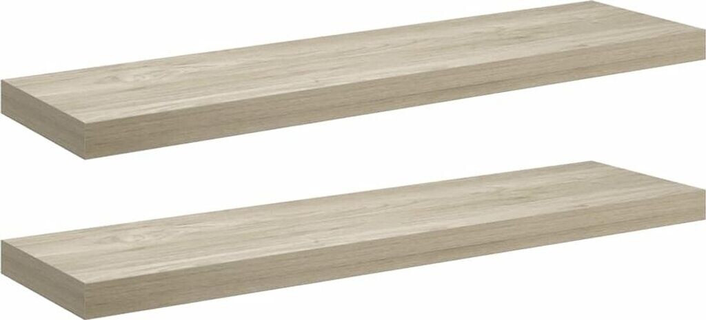 vidaXL Schweberegale 2 Stk. Eichen-Optik 90x23,5x3,8 cm MDF (323881)