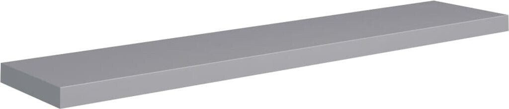 vidaXL Schwebendes Wandregal Grau 120x23,5x3,8 cm MDF (323862)
