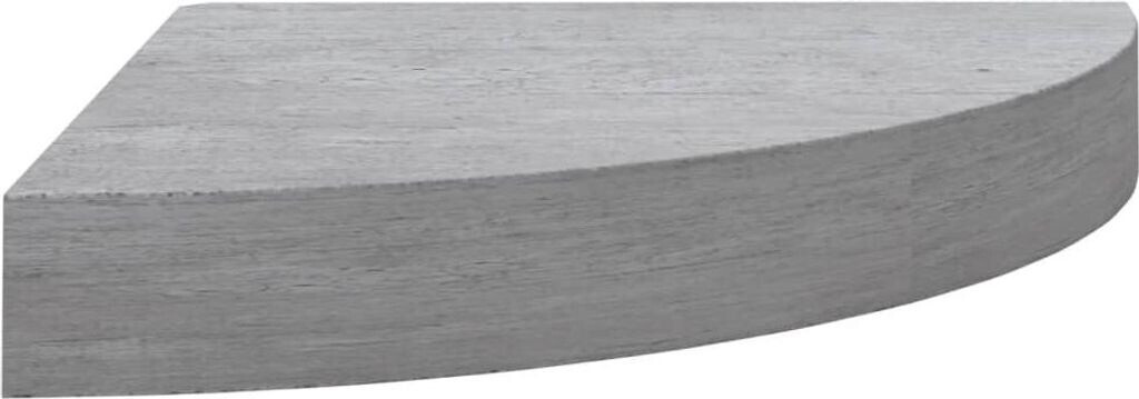 vidaXL Eck-Schweberegal Betongrau 25x25x3,8 cm MDF (326633)