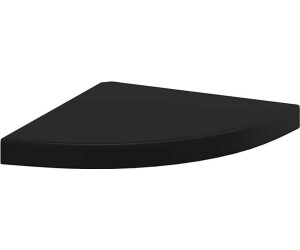 vidaXL Eck-Schweberegal Schwarz 35x35x3,8 cm MDF (323919)