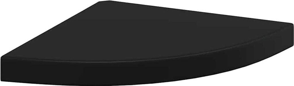 vidaXL Eck-Schweberegal Schwarz 35x35x3,8 cm MDF (323919)