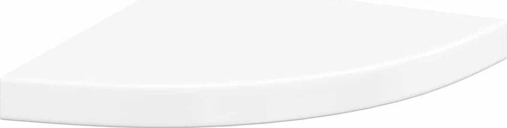 vidaXL Eck-Schweberegal Hochglanz-Weiß 35x35x3,8 cm MDF (323907)