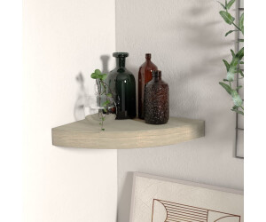 vidaXL Eck-Schweberegal Eichen-Optik 25x25x3,8 cm MDF (323904)
