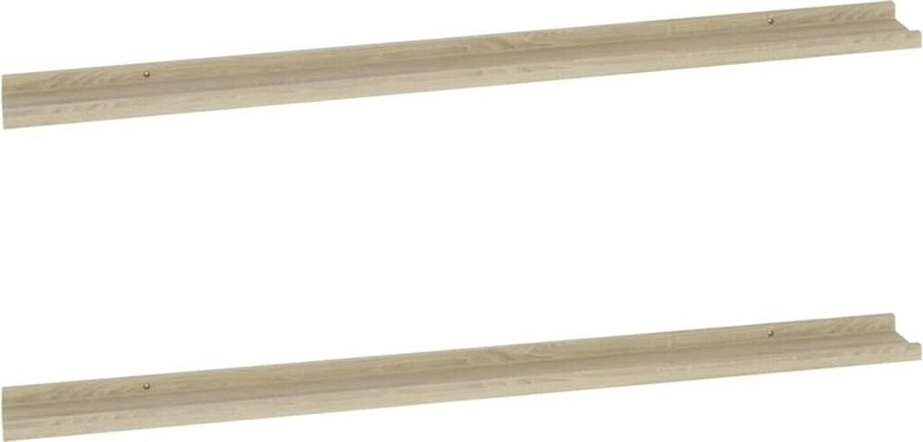 vidaXL Wandregale 2 Stk. Sonoma-Eiche 115x9x3 cm (326683)