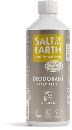 Salt of the Earth Amber & Sandalwood Deodorant Refill Bottle (500ml)