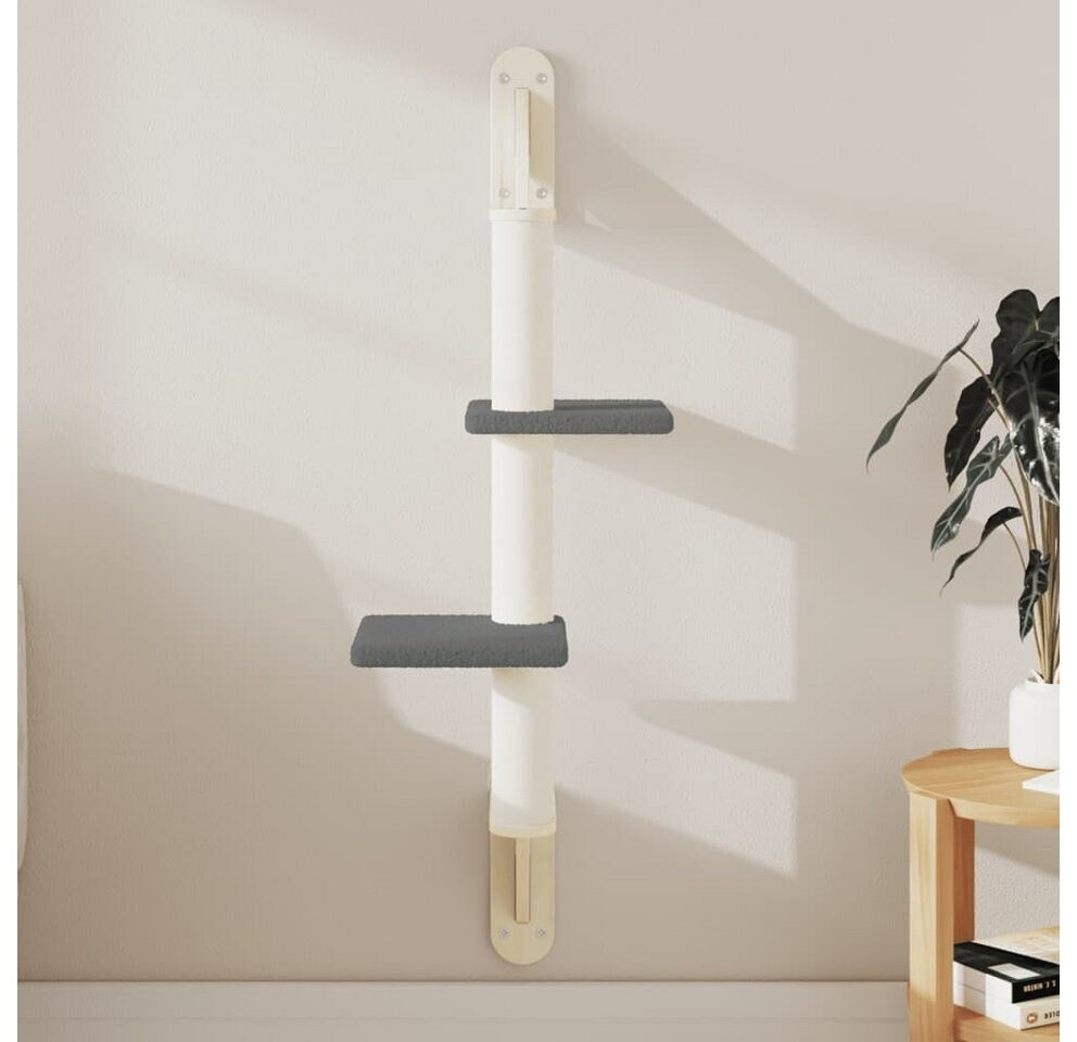 vidaXL Cat Scratching Post with Cat Scratching Post wall mounting dark grey 108cm (172412)