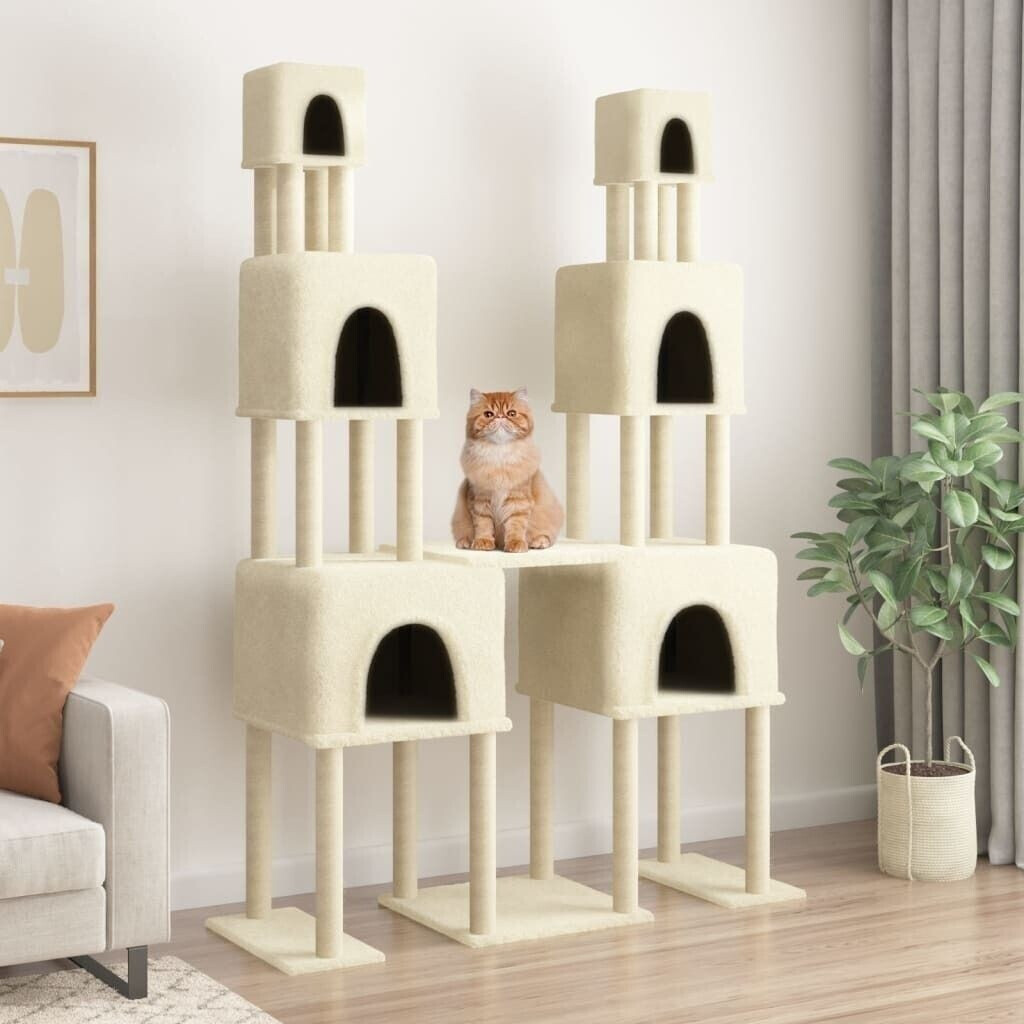 vidaXL Cat Scratching Post cream 199cm (172079)