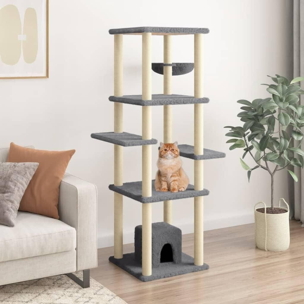 vidaXL Cat Scratching Post cream 154cm (172055)