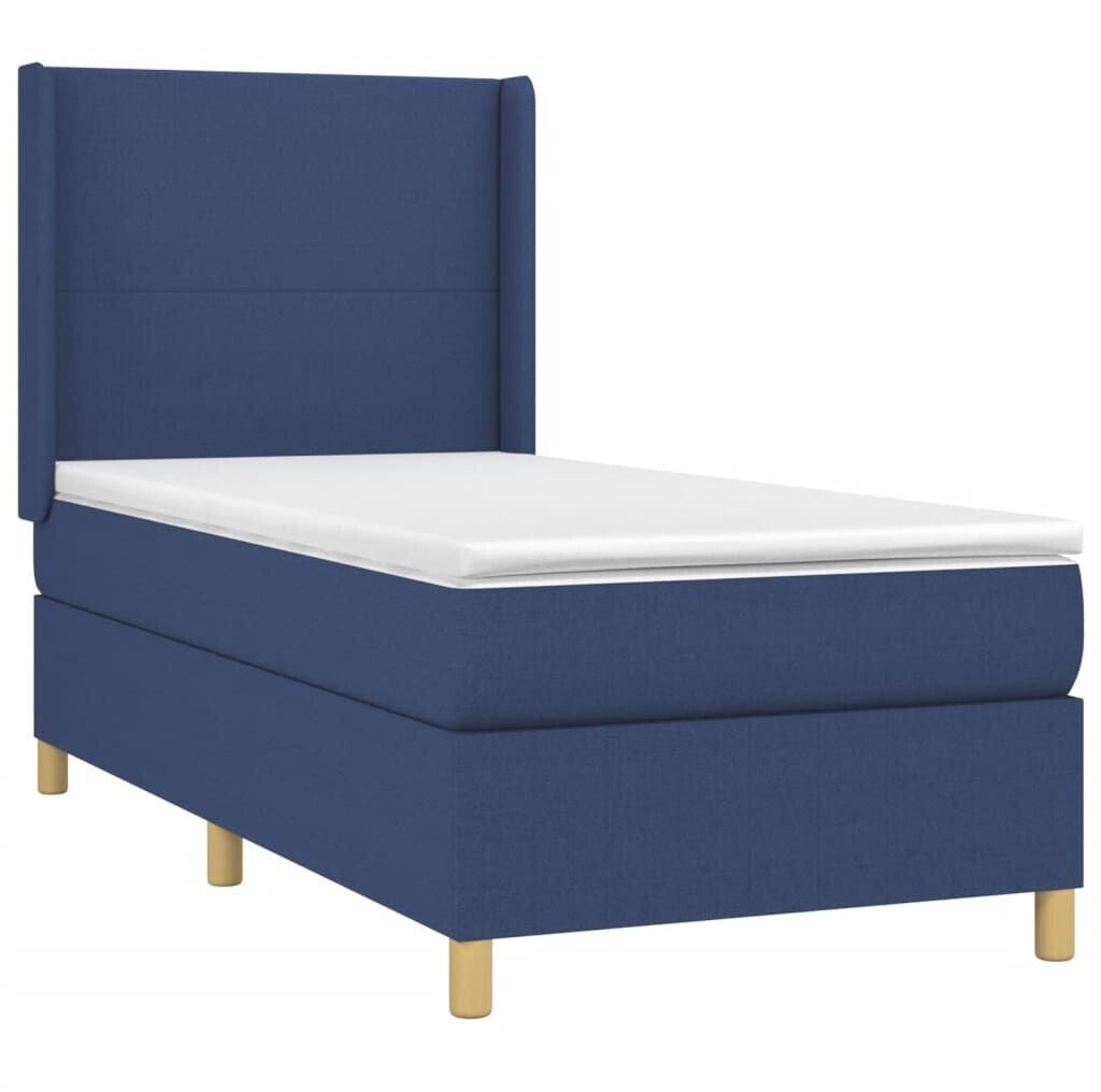 vidaXL Box spring bed with mattress & LED 80x200cm fabric (3138675)