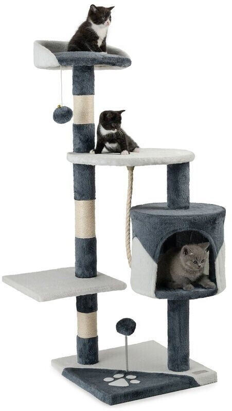 Lionto Cat Scratching Post 112cm grey/white (KB00205)