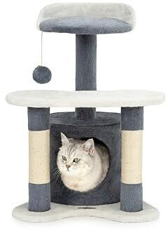 Lionto Cat Scratching Post 65cm grey/white (KB00141)